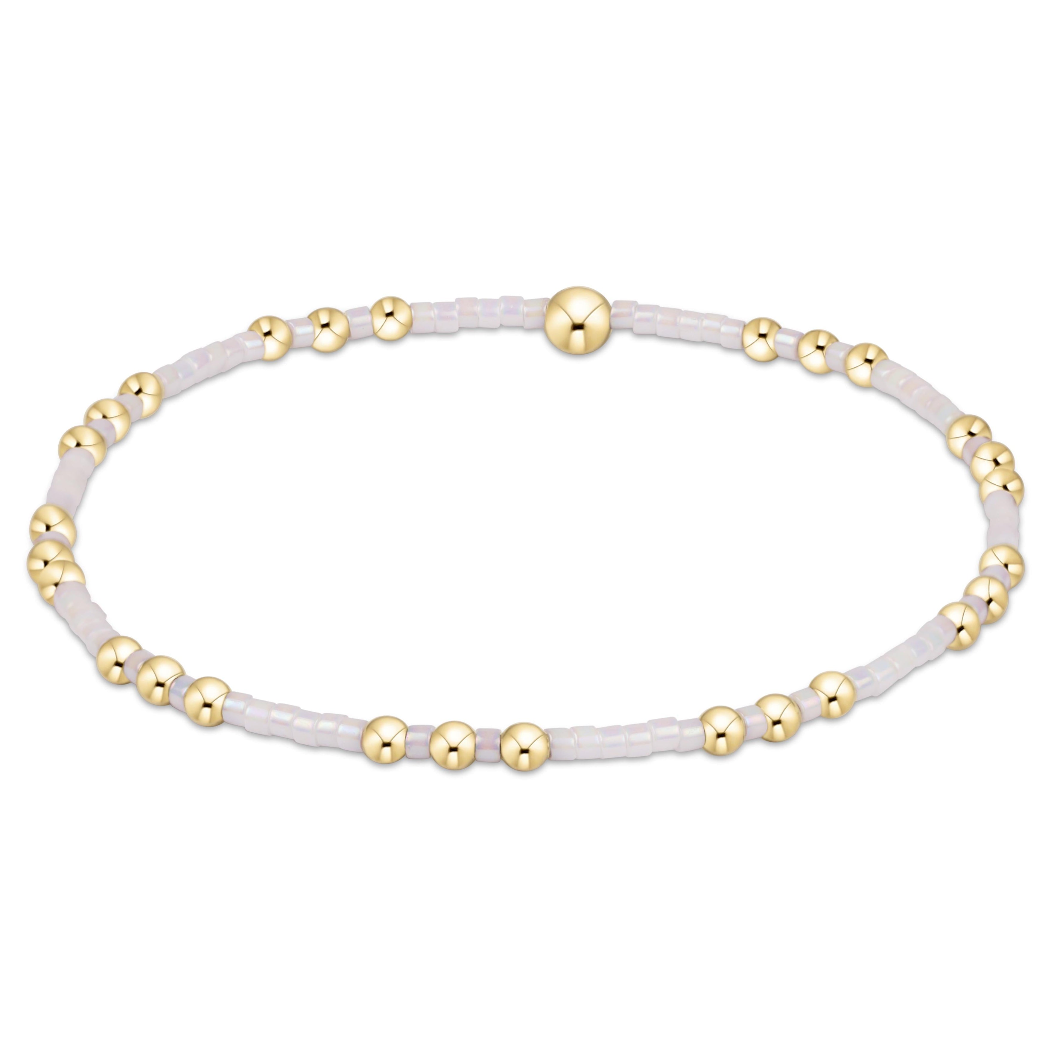 E Newton Silky White Hope Joy Bracelet 