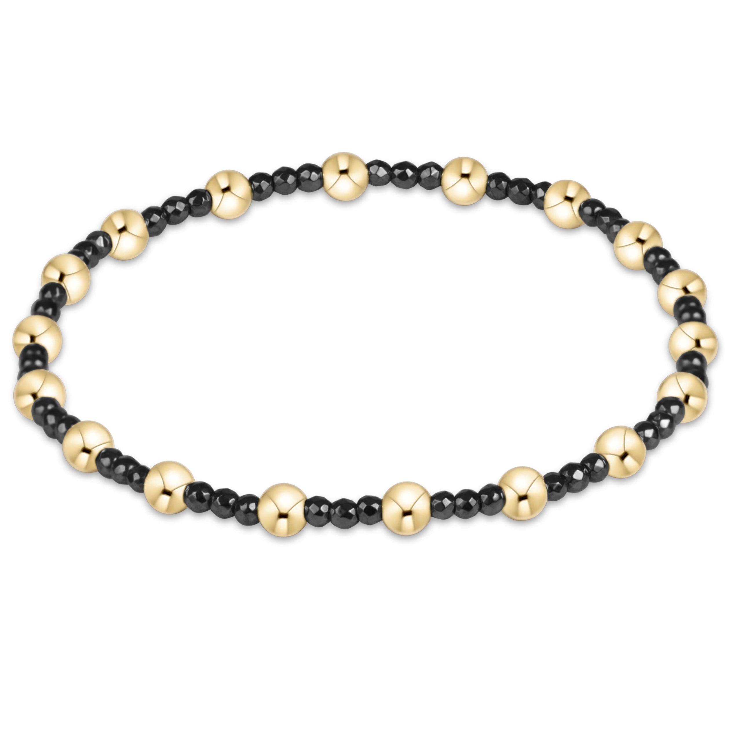 E Newton Sincerity Faceted Hematite 2mm Bracelet
