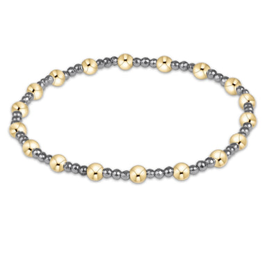 E Newton Sincerity Silver Faceted Hematite 2mm Bracelet