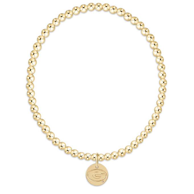 UGA Gold Disc Bracelet