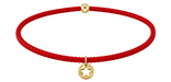 E Newton *eGirl*  Hope Classic Bracelet - Bright Red - Star Small Gold Disc