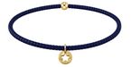 E Newton eGirl Hope Classic Bracelet - Navy - Star Small Gold Disc