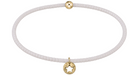E Newton *eGirl* Hope Classic Bracelet - White - Star Small Gold Disc