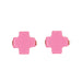 ENewton Bright Pink Signature Cross Earrings 