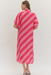Diagonal Stripe Midi Dress