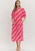 Diagonal Stripe Midi Dress