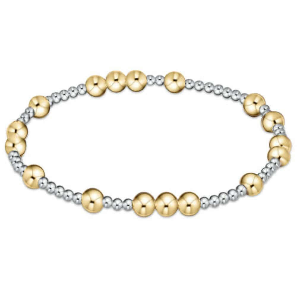 E Newton Hope Unwritten 5mm Bracelet - Mixed Metal 