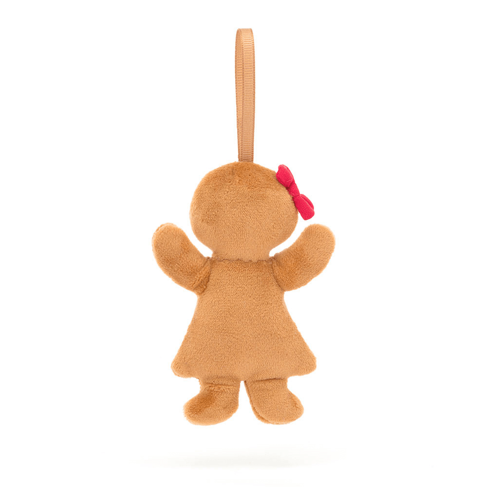 Jellycat Festive Folly Gingerbread Ruby Ornament