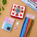 Floral Needlepoint Pouch Bag
