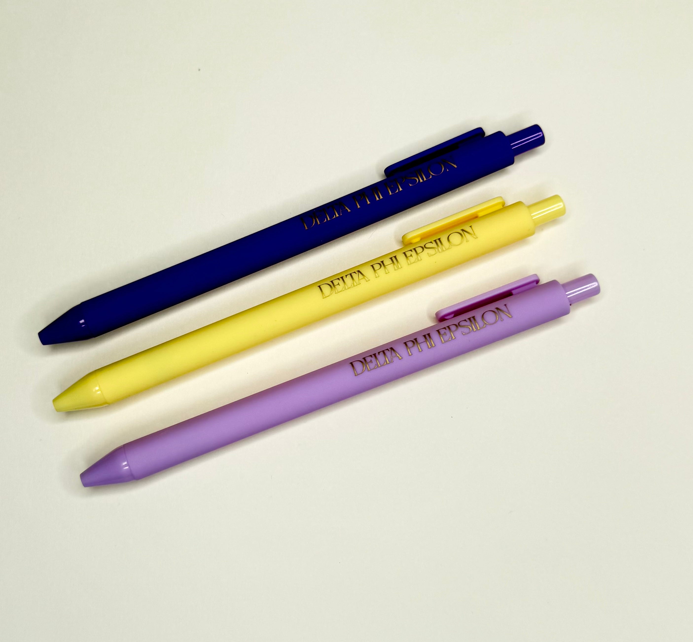 Sorority Assorted Lettered Luxe Pens