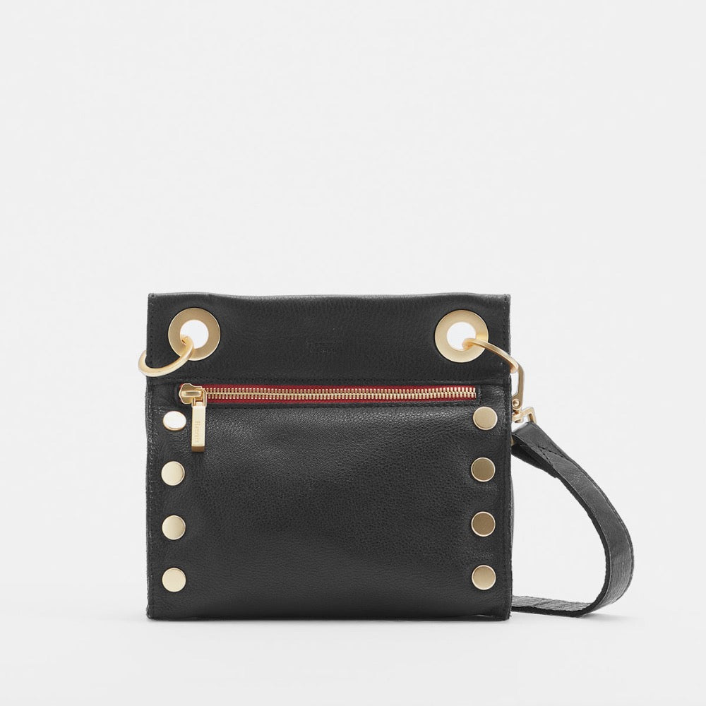Purse Tony Small Black/Brushed Gold/Red Zip