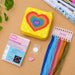 Heart Needlepoint Pouch Bag