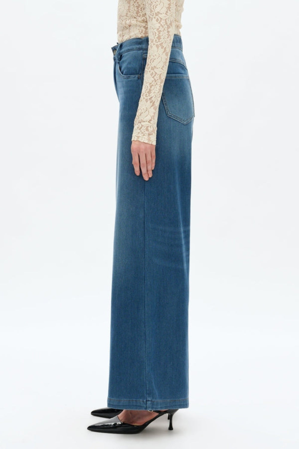 High Rise Wide Leg Jeans