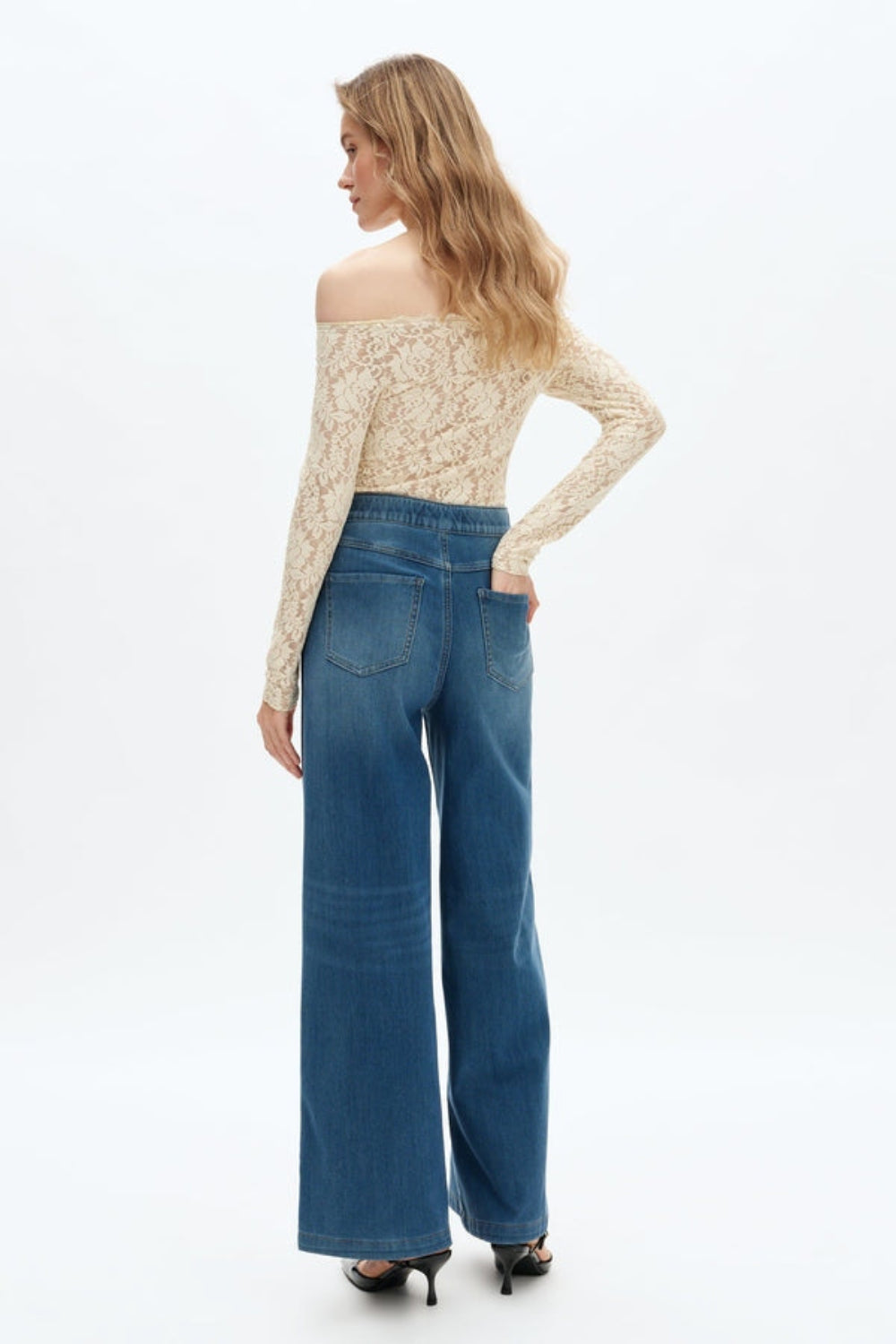 High Rise Wide Leg Jeans