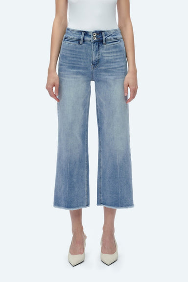High Rise Wide Leg With Raw Hem