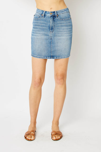 Judy Blue Jean Skirt with Tummy Control