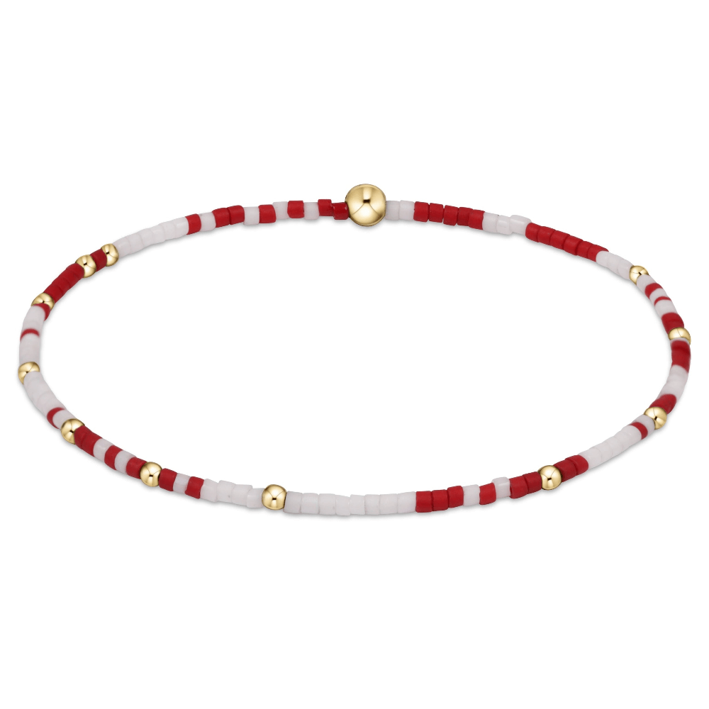 ENewton Game Day Crimson and White Hope Unwritten Bracelet