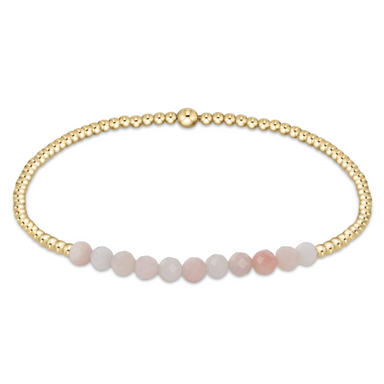 ENewton 2mm Pink Opal Gold Bliss Bracelet