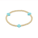 egirl 3mm Turquoise Signature Cross Bracelet 