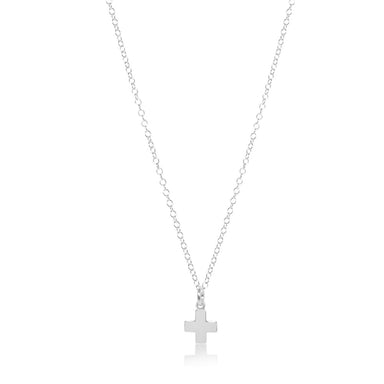 ENewton 16" Sterling Signature Cross Charm Necklace