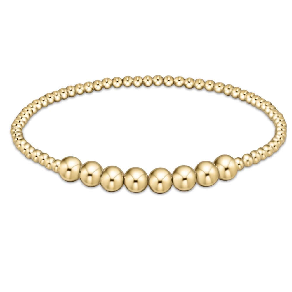 ENewton 2.5mm&5mm Gold Classic Blissful Bracelet