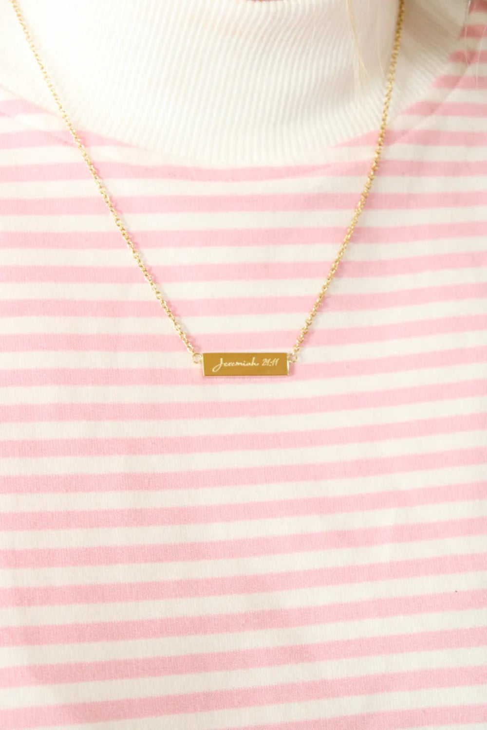 Jeremiah 29:11 Necklace - Gold