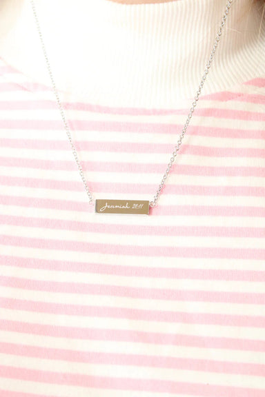 Jeremiah 29:11 Necklace - Silver