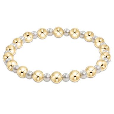 ENewton *Extends* 4mm Pearl Grateful Bead with 6mm Gold Bracelet