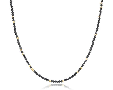 ENewton 15" Choker Faceted Hematite Hope Unwritten Necklace