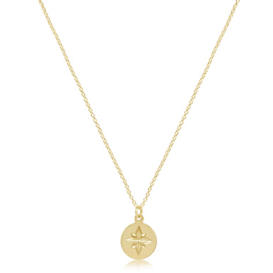 ENewton 16" Gold Direction Disc Necklace