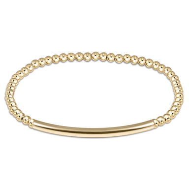 ENewton Bliss Bar 3mm Classic Gold Bracelet