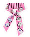 Ink+Alloy Camile Skinny Scarf Mahjong Print