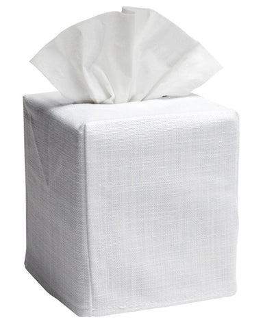 White Tissue Box Cover