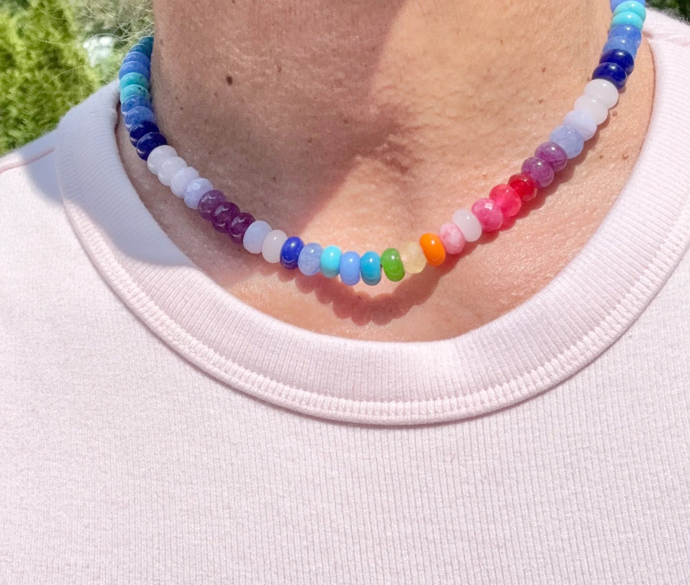 Summer Lovin’ Beaded Necklaces - Rainbow