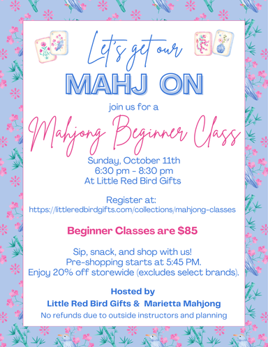 Mahjong Beginners Class - October 11th