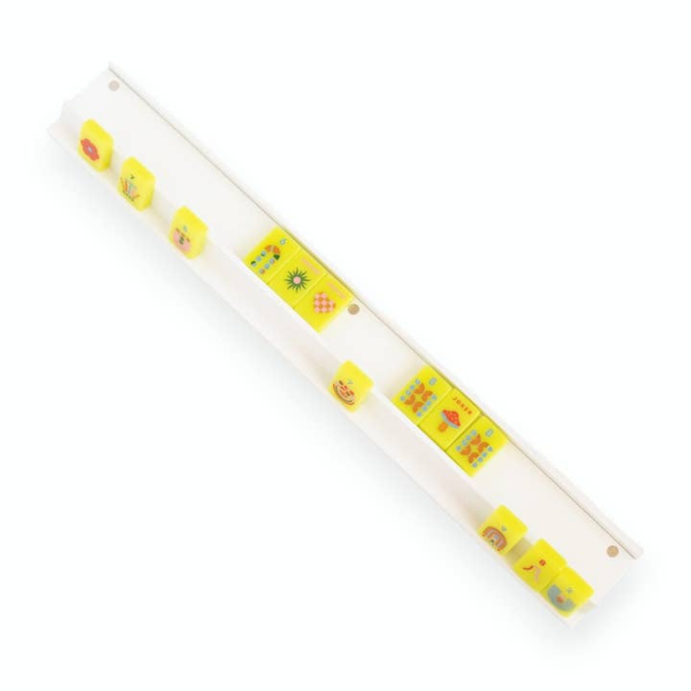 Mahjong Racks & Pushers Set of 4 - White