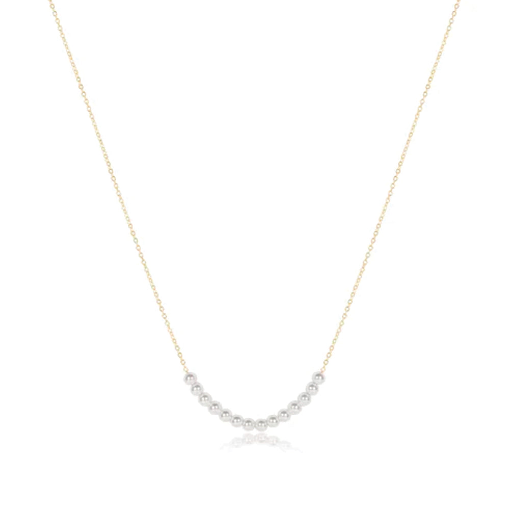 ENewton 16" Bliss 4mm Pearl Gold Necklace 