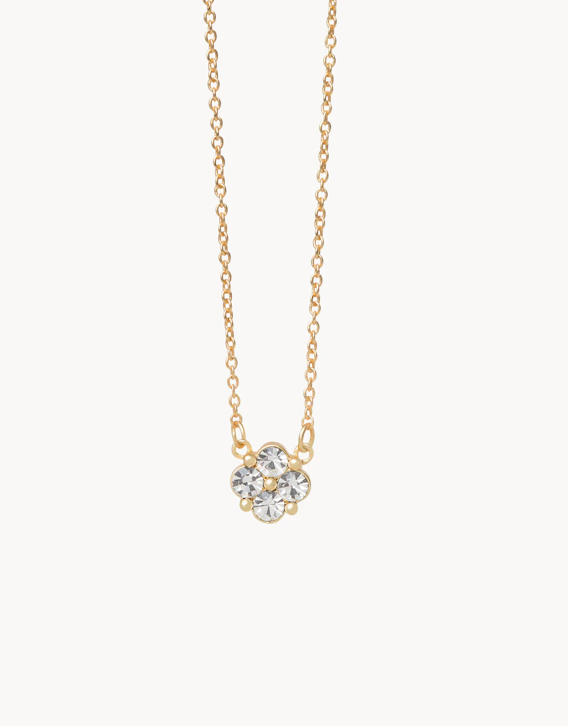 Necklace Sea La Vie Blessed Crystal Clover Gold