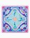 Decorative mat with artistic design and floral elements on a white background