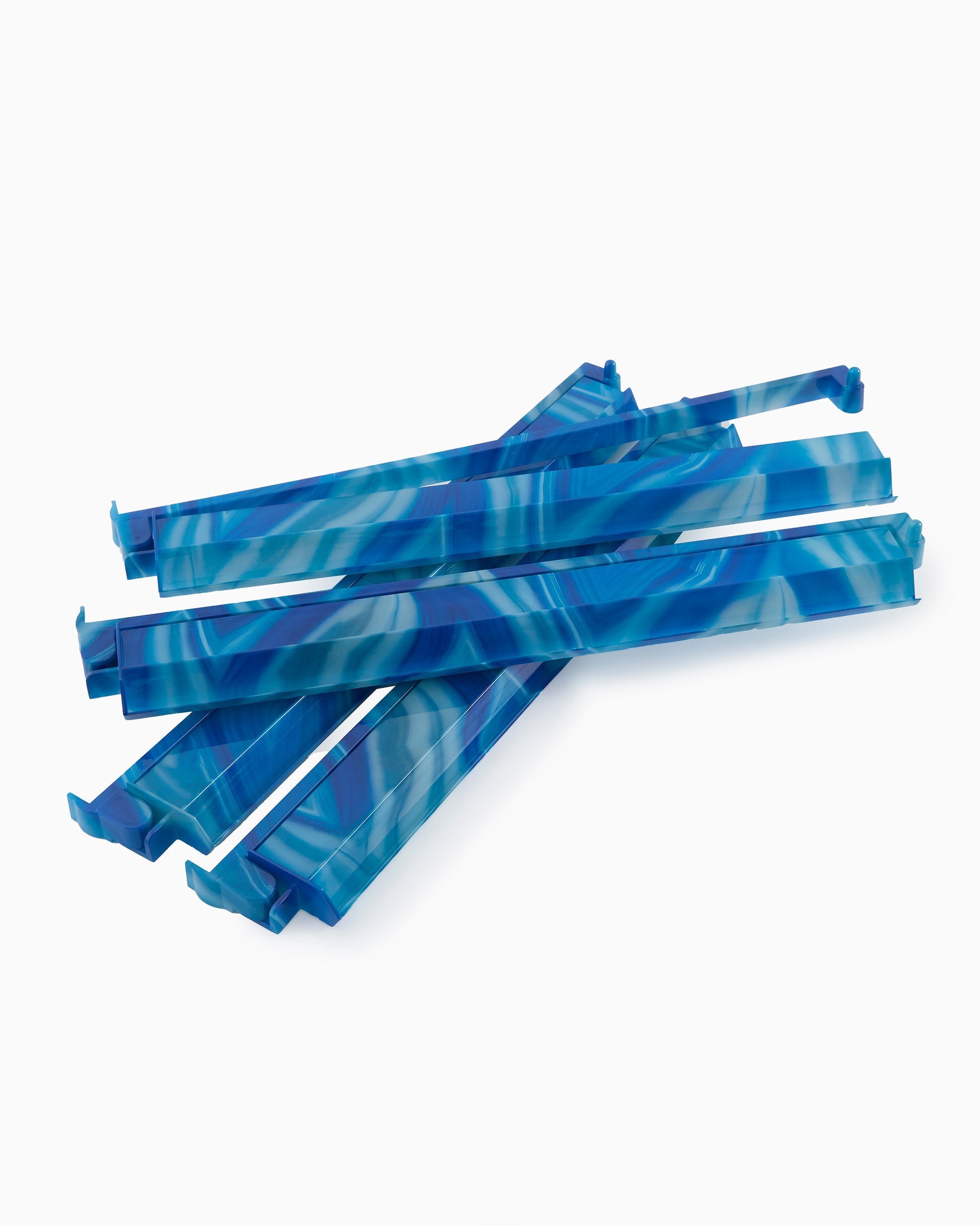 Oh My Mahjong Blue Lace Agate Acrylic Rack and Pusher Set