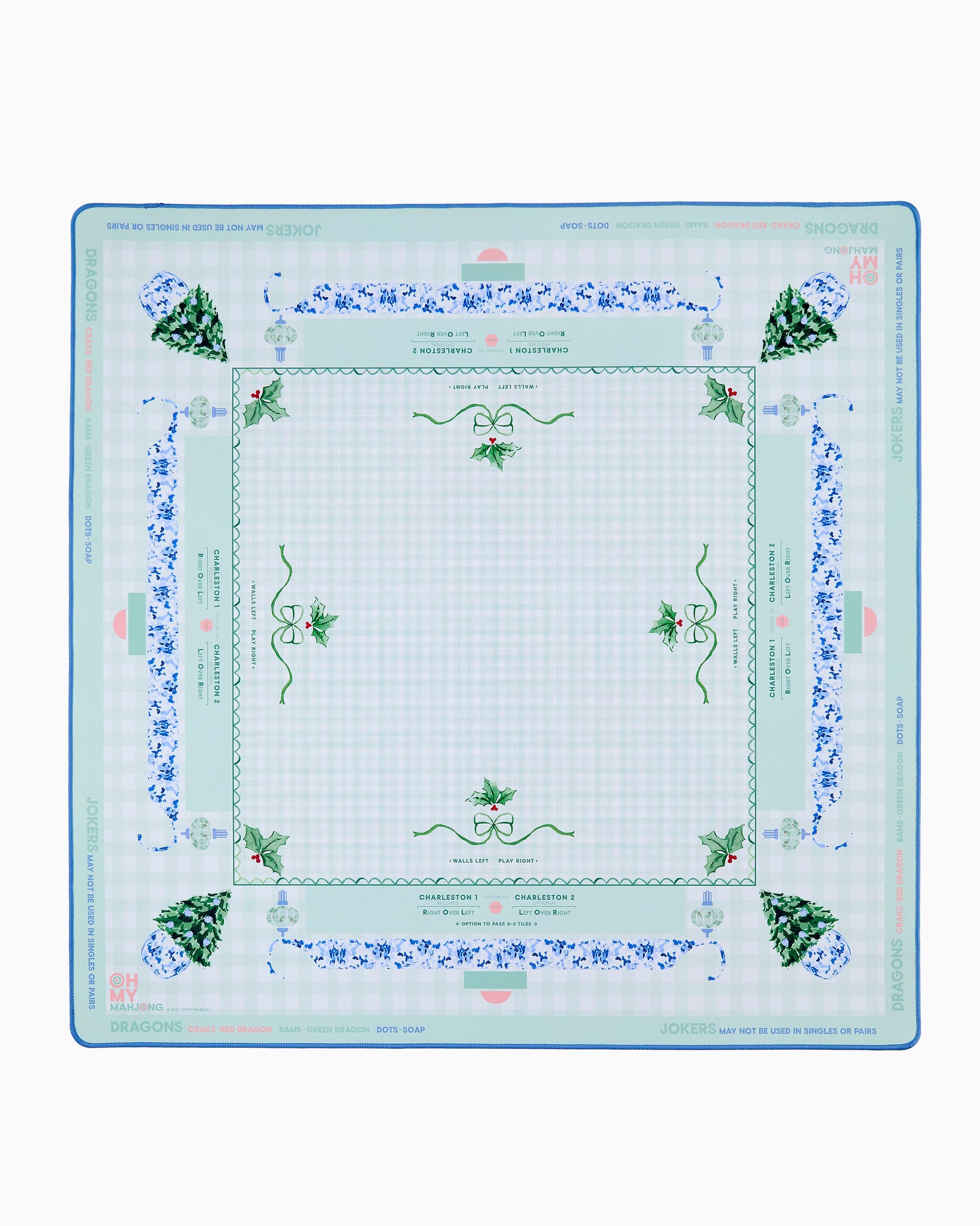 Oh My Mahjong Holly Jolly Mat in Tube