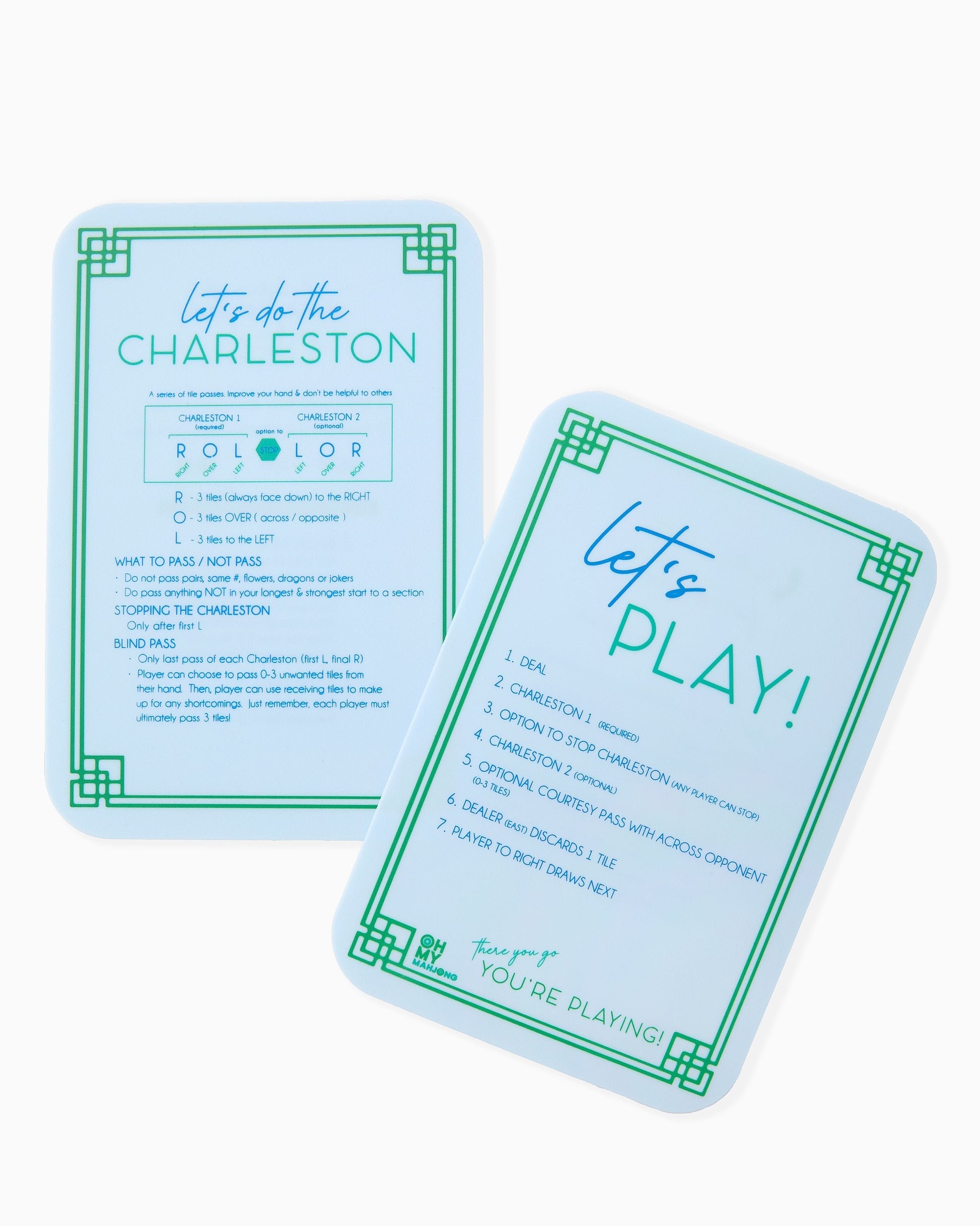 Oh My Mahjong Light Blue Tile Shufflers