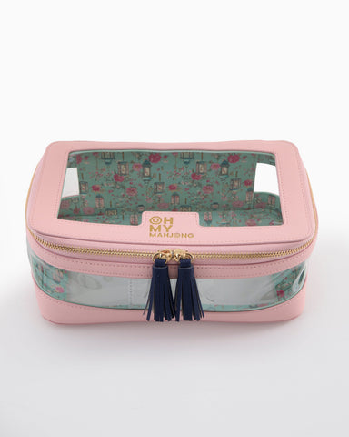 Oh My Mahjong Light Pink Tile Storage Bag