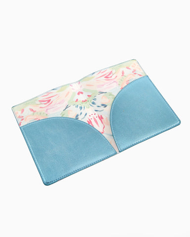 Oh My Mahjong Metallic Light Blue Mahjong Card Folio