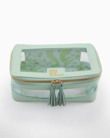 Oh My Mahjong Mint Tile Storage Bag