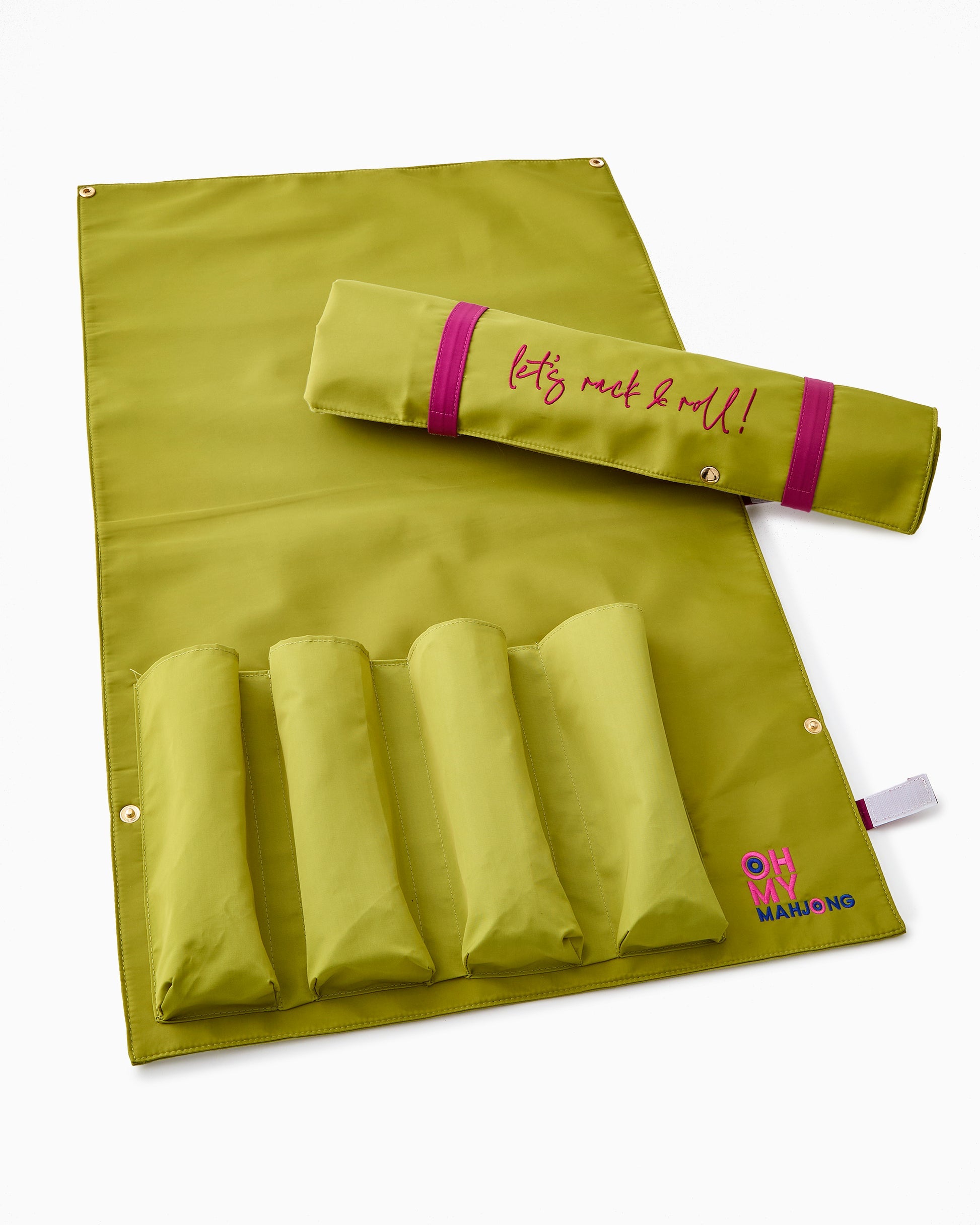 Oh My Mahjong Olive Let's Rack & Roll Bag