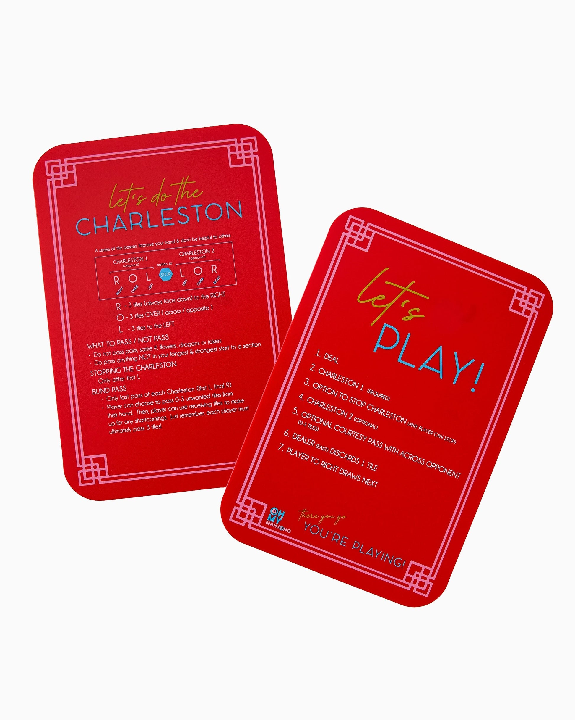 Oh My Mahjong Red Tile Shufflers