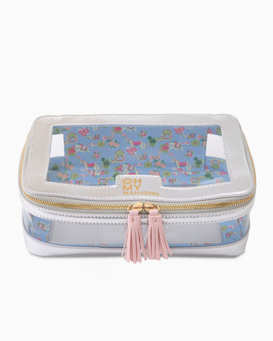 Oh My Mahjong Silver Storage Bag