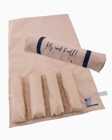Oh My Mahjong Tan Let's Rack & Roll Bag