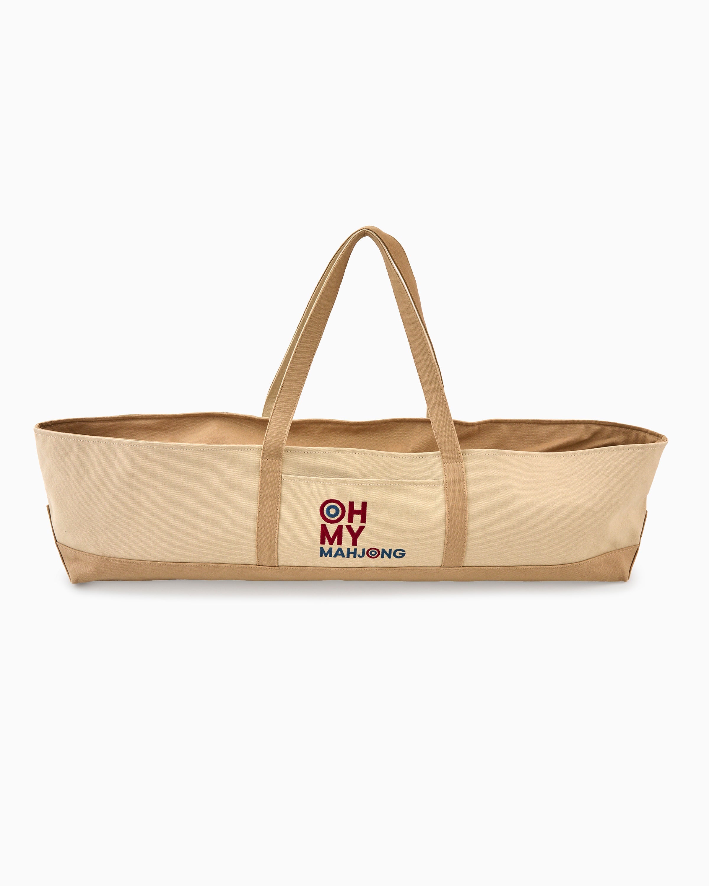 Oh My Mahjong Taupe Mat Storage Bag
